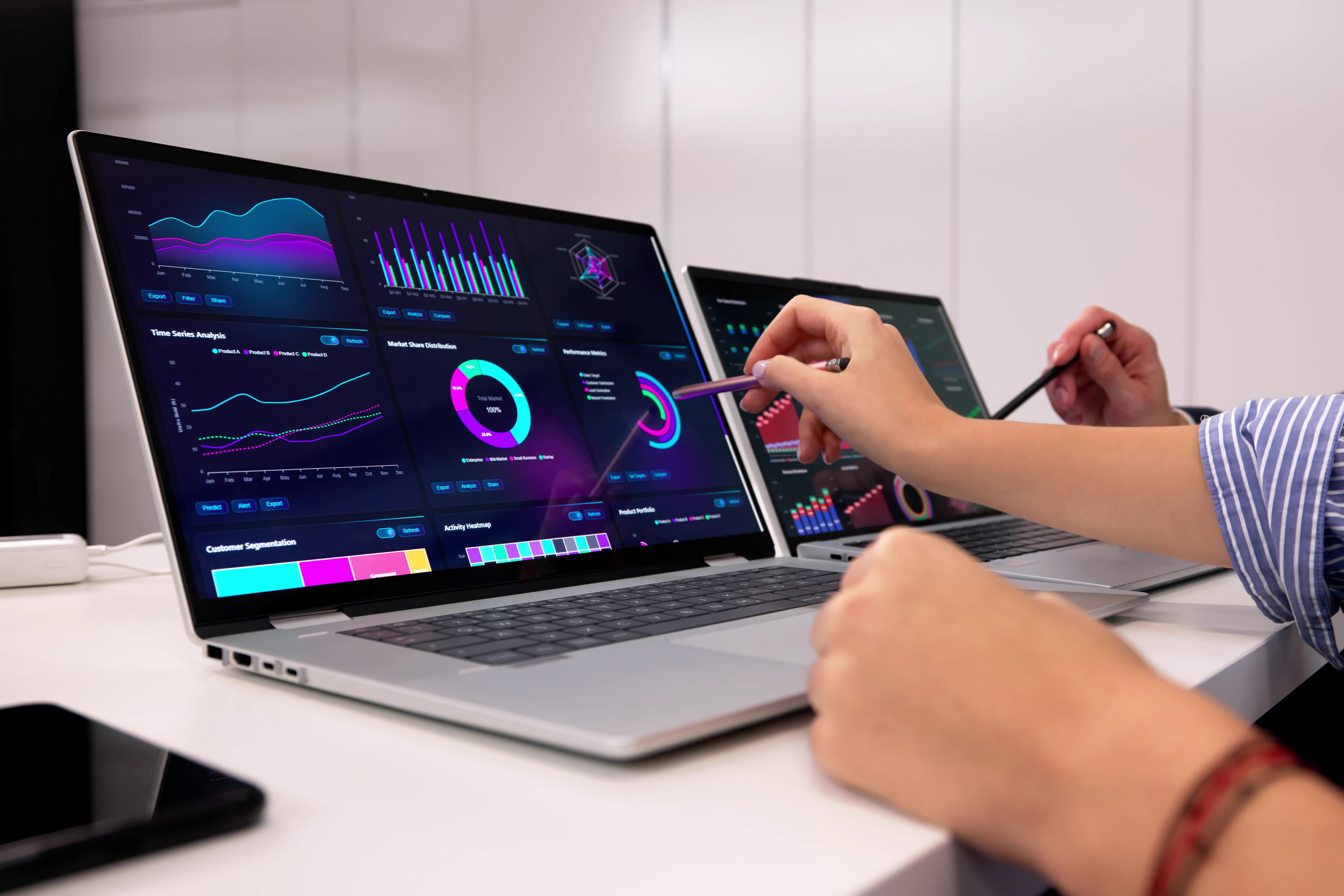 Business technology services, website development, storage, analytics, and automation